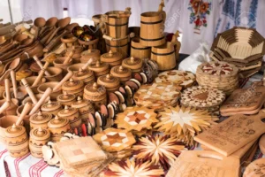 Handmade wooden kitchenware